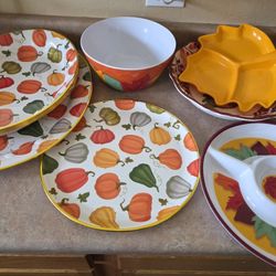 Fall Plastic Dishes