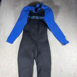 Body Glove 3/2 Full Wetsuit Men's XS Blue Black Back Zip New Condition