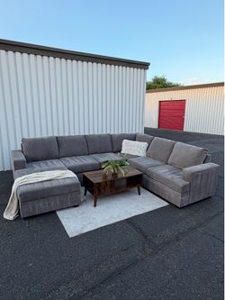 Bonaterra Charcoal Gray Sectional Couch