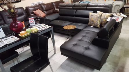Black L Sofa