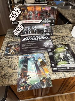 Star Wars BattleFront 1 And Battlefront 2 Lot PS2 Figure Packs