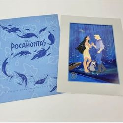 Disney Pocahontas Commemorative Lithograph Print 1995