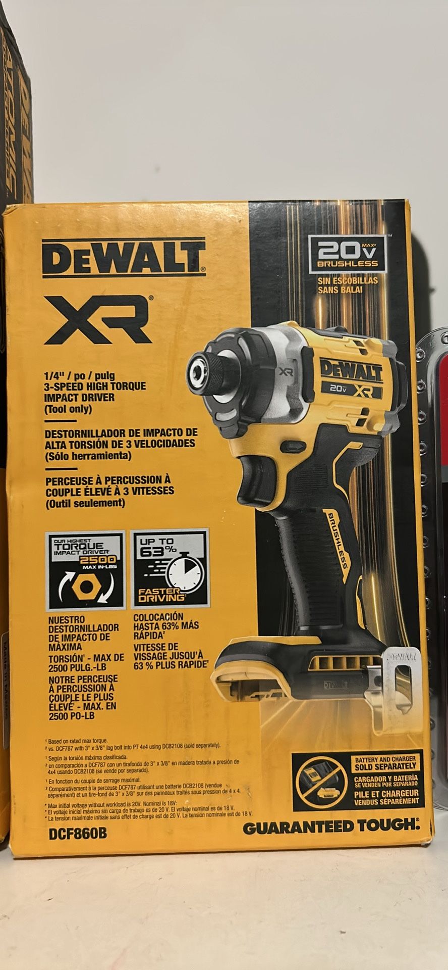 DEWALT 20V MAX XR Cordless Impact Driver (Tool Only