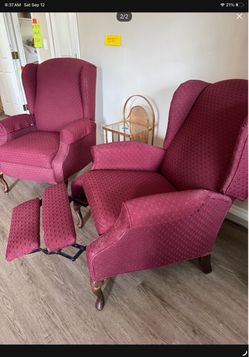 2 Wing back chairs