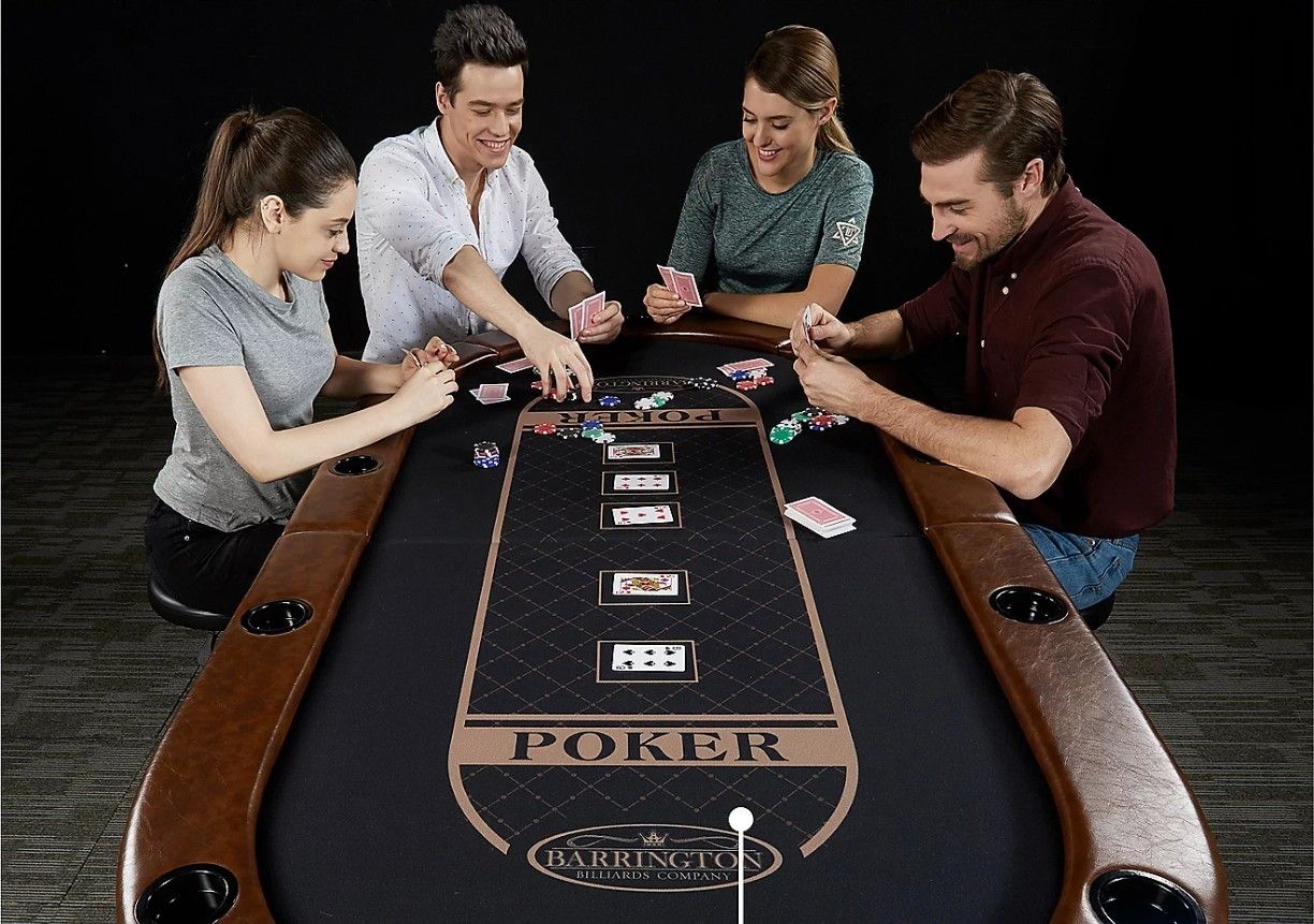 Brand New Barrington 10-Player LED Poker Table - Still In Box!