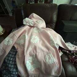 Denim Tears Pink Cotton Wreath Hoodie