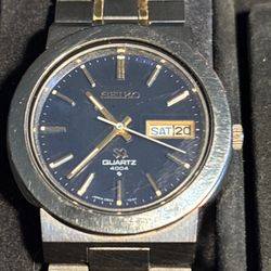 Seiko 1970s Vintage Watch, 0903 Quartz Movement, Seiko SQ 4004 Original Bracelet