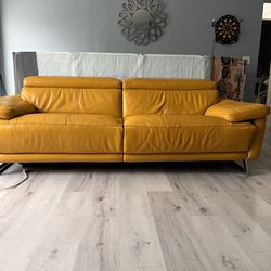 , El Dorado furniture, reclining sofa Italian Leather