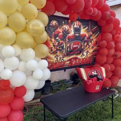 49ers balloon arch