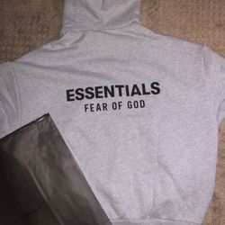 Light Heather Gray Essentials Hoodie