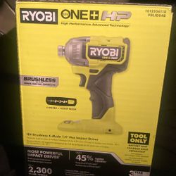 Ryobi One + Ho 18v Brushless 1/4 Hex Impact Driver