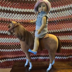 American Girl Doll and Horse, Saddle, and Clothes