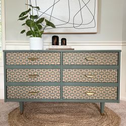 Solid Wood MCM Dresser