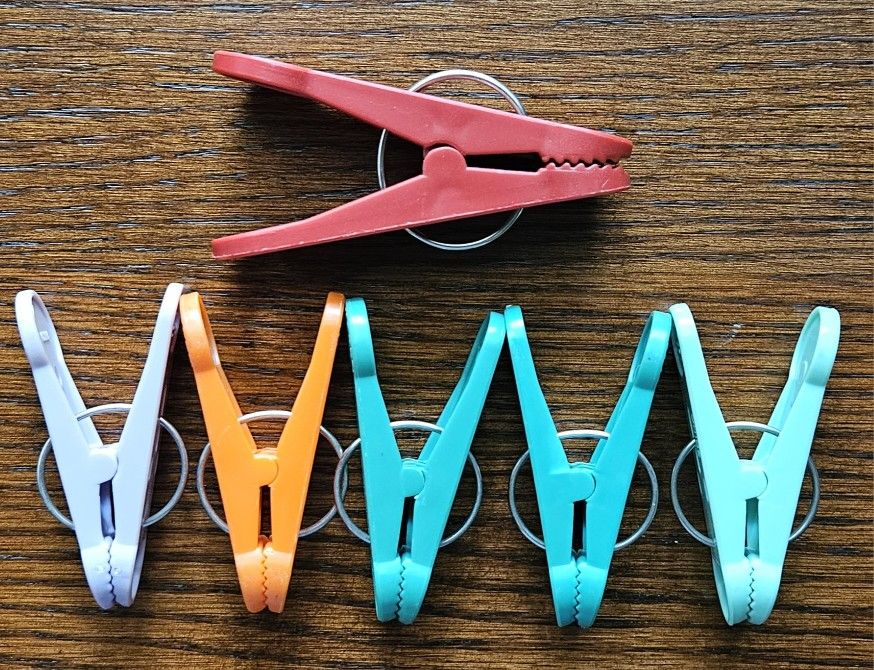 Clip-n-Weight Spring Clip Balloon Weights - Lot Of 6