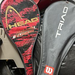 2- tennis rackets