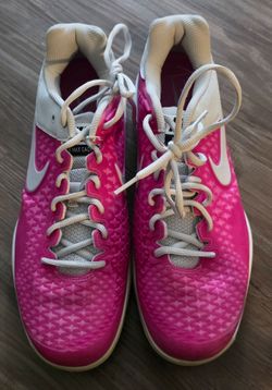 Womens Ladies Pink Nike Air Max Cage sz 11 Sneakers Tennis Shoes