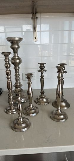 Candle sticks 7 silver plated