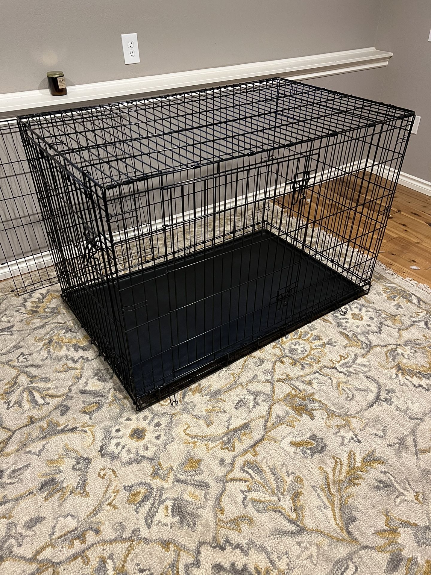 Frisco Fold & Carry Double Door Collapsible Wire Dog Crate