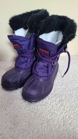 BNWOT Sorel Purple Winter Boots Girls Size 2