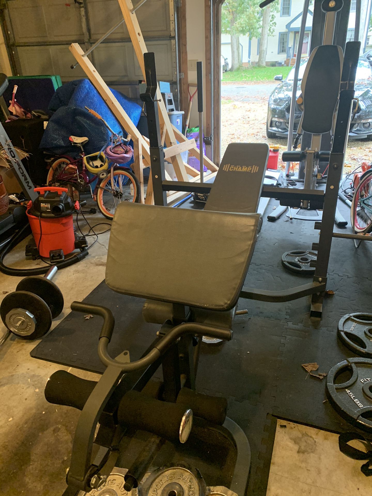 Weight bench press