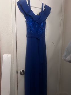 Blue jumpsuit