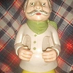1970's  Kitchen Chef Hat Dude Utensil Holder 10.5" H