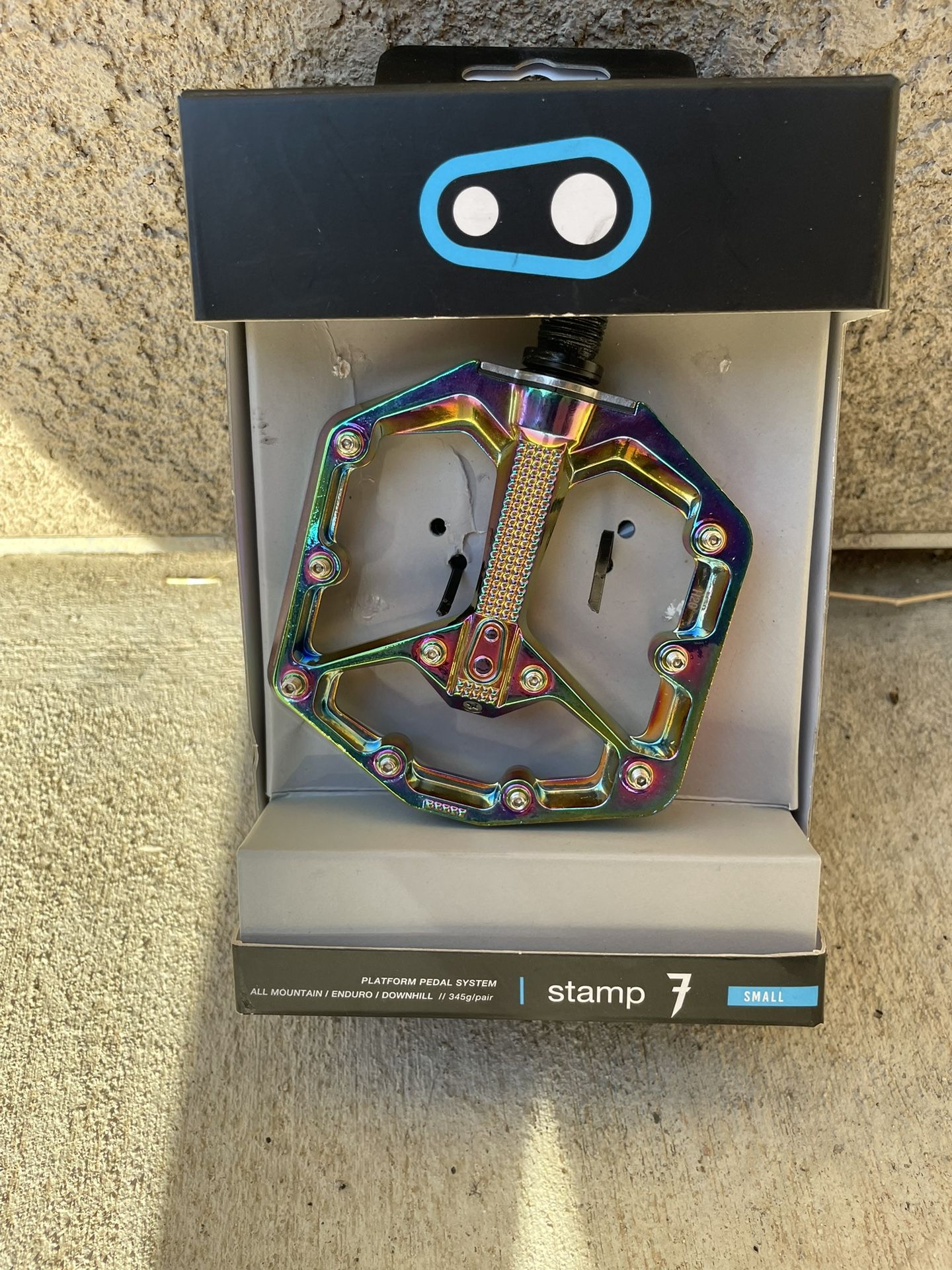 Crankbrothers Stamp 7 Oil Slick Flat Pedals