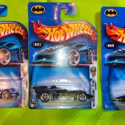 DC Comics Hotwheels Batmobiles Bundle 