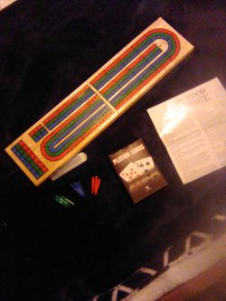 Wood Cribbage Set