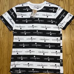 Knickerbocker GOOD VIBES Black & White All Over Print Men's Sz XL New!! 