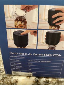 Electric Mason Jar Vacuum Sealer