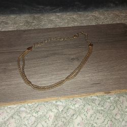 Vintage Style Yellow Gold Plated Necklace