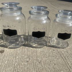 Glass Storage Jars 