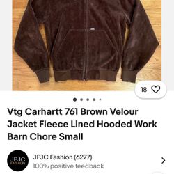 Carhartt 761 Fleece Jacket (Medium)