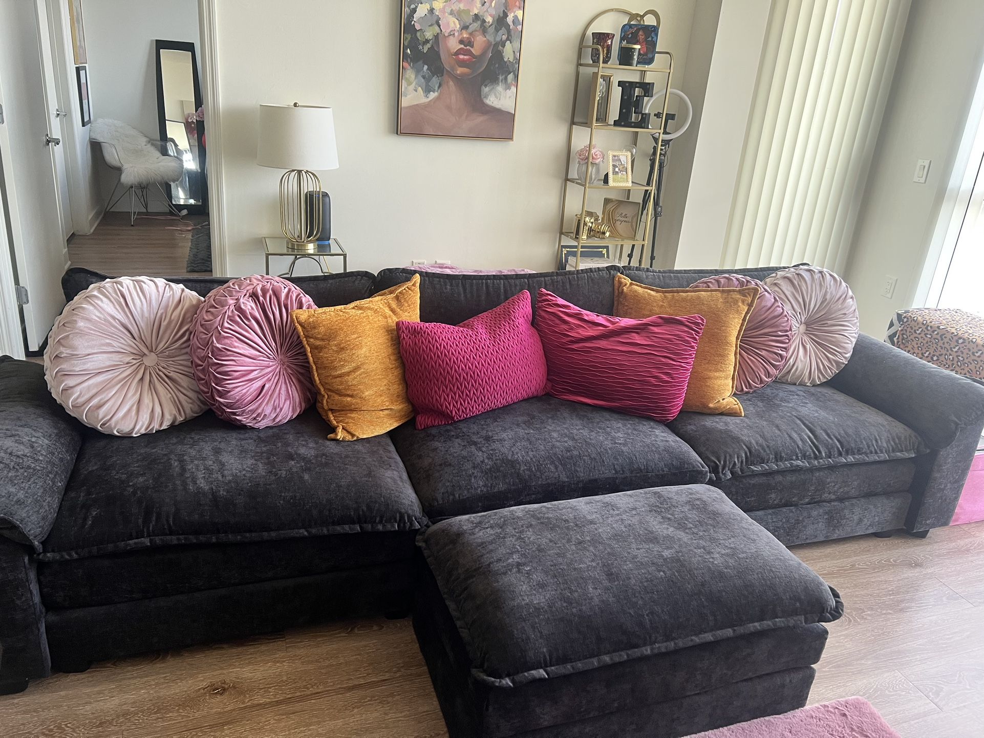 Wayfair 120” Couch With Ottoman
