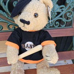 Major League Giant Teddy Bear With Bat (1D)