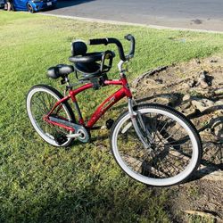 Adult Beach Cruiser Next Aluminum Frame Bike With Baby Seat 