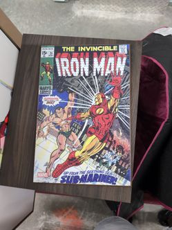 Iron Man wooden poster