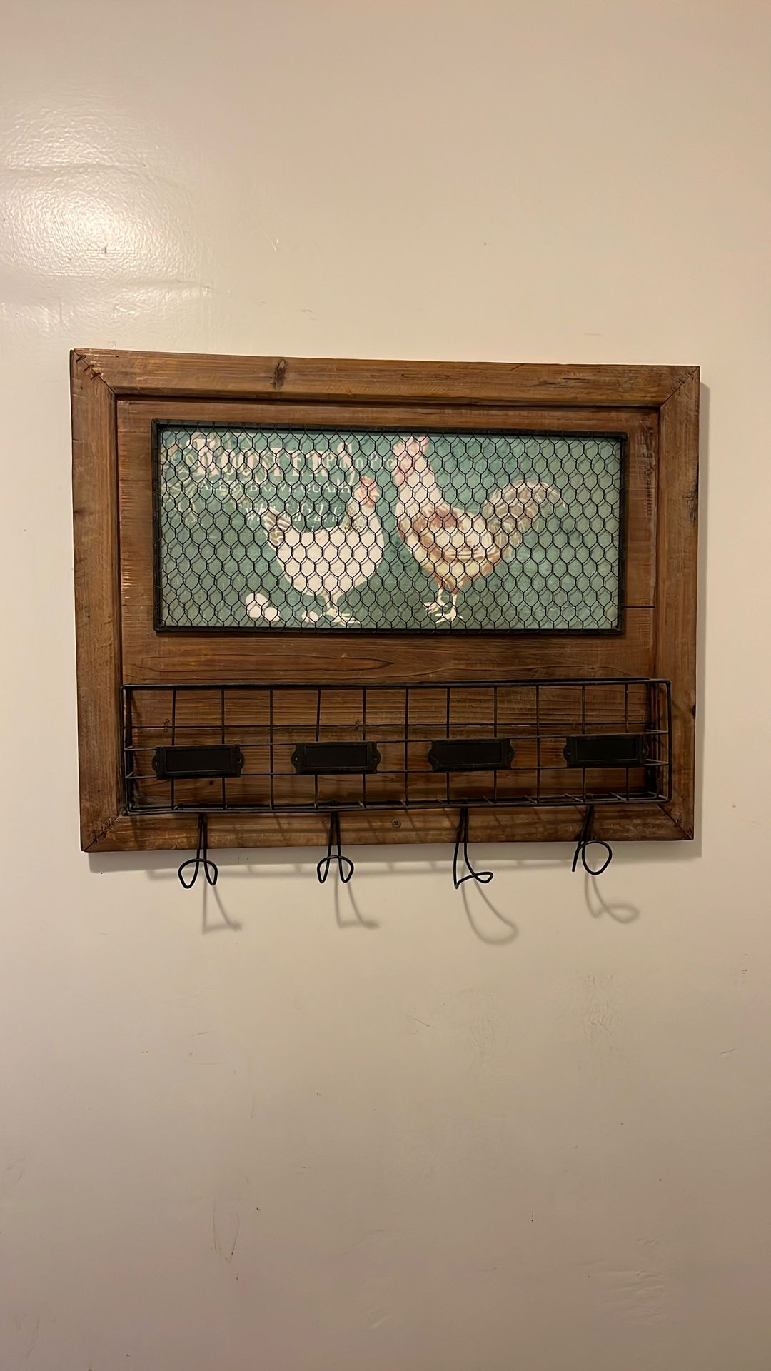 Hobby Lobby Rooster Wall Rack And Organizer