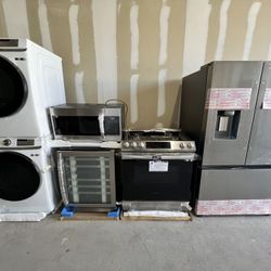 Stainless Steel Kitchen Package With Mini Wine Fridge