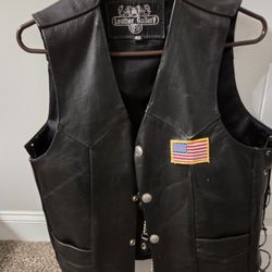 Men's Leather Vest