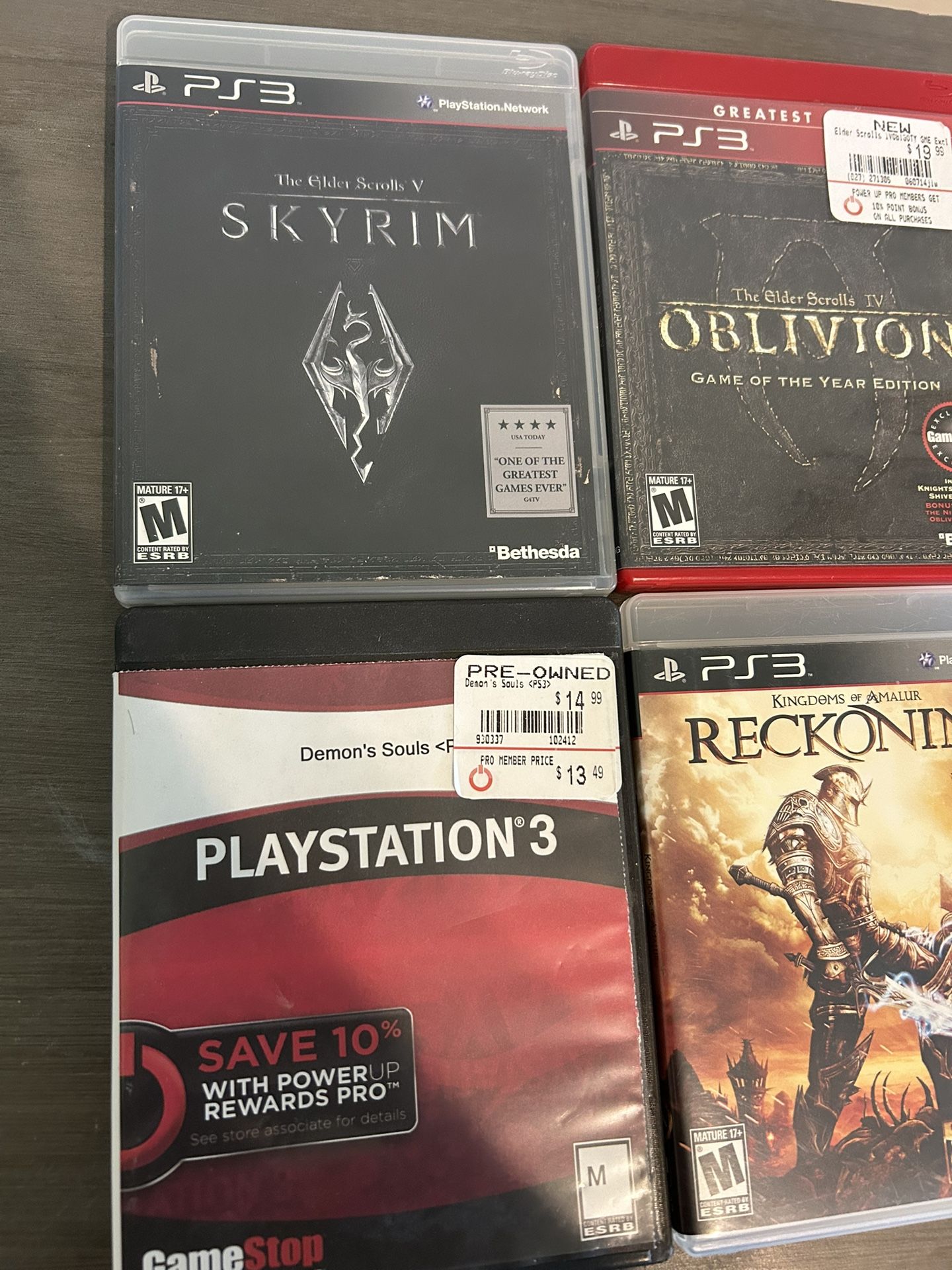 Skyrim PS3 Game Lot