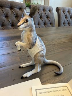 Lenox Bridled Nail-Tailed Wallaby Joey porcelain figurine