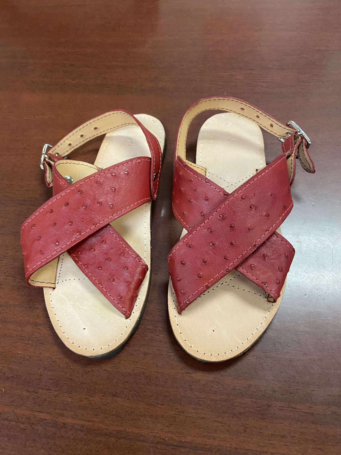 Huaraches de piel exotica original