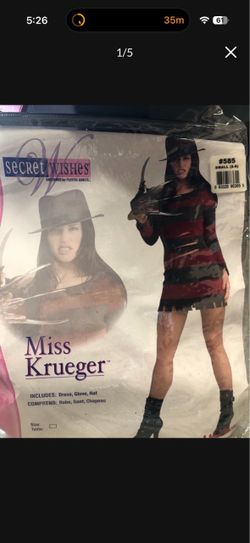 Miss Krueger costume Sz small