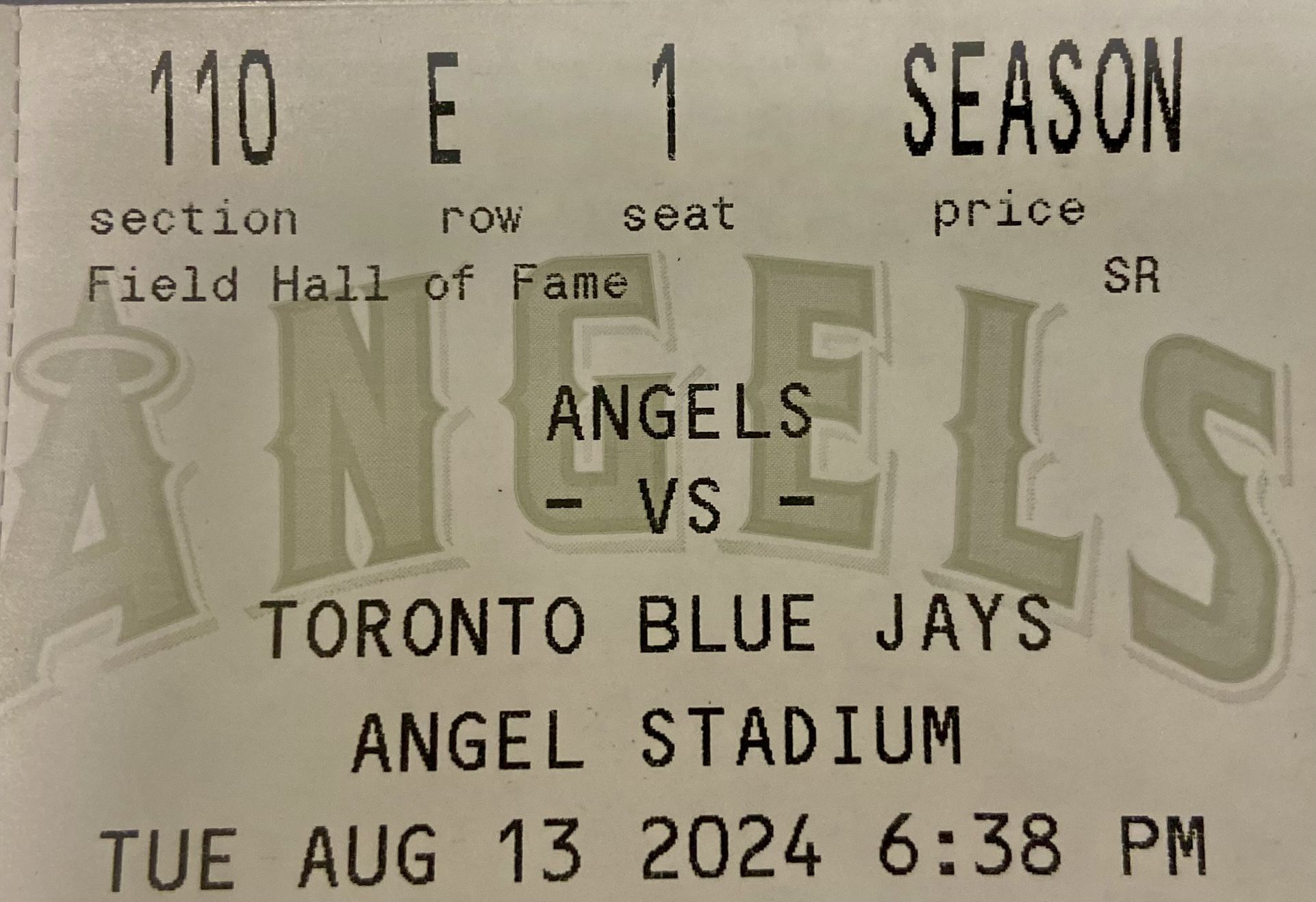 Angels Vs Toronto Blue Jays $20 OBO !!!