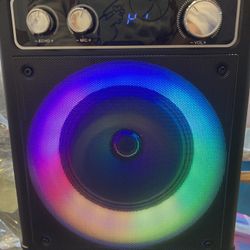 VOSOCO Karaoke Machine with 2 Wireless Microphones, Portable Bluetooth Speaker for Adults Kids, PA Systems Support TWS Echo Adjust TF USB AUX for Home