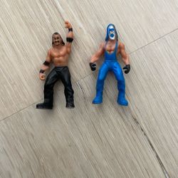 Collectors Vintage WWE Wrestling Action Mini Figurines
