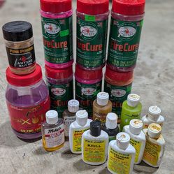 Salmon egg cures and scents