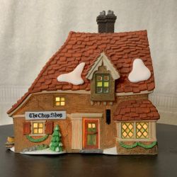 Dept 56 The Chop Shop, Dickens Village Lighted Christmas Decoration from 1995